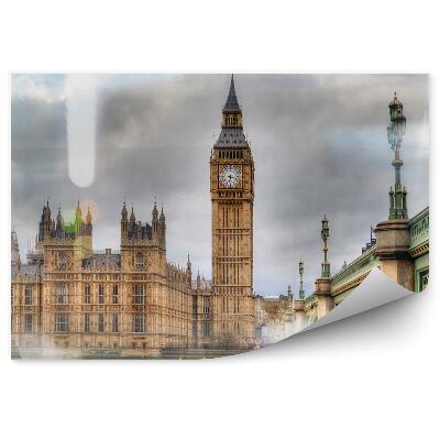 Fototapeta Vintage big ben londýnsky parlament