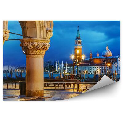 Fototapeta Benátky Mesto Súmrak Svetlá Budovy