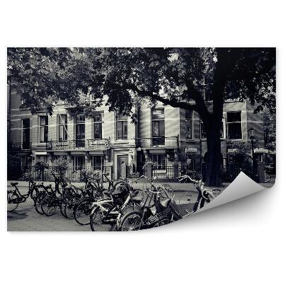 Fototapeta na stenu Bicykle v Amsterdame čierna a biela