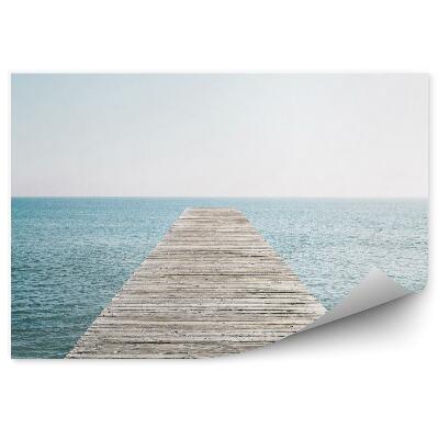 Fototapeta Leseni pomol voda modro obzorje