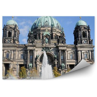 Fototapeta Katedrála Berlín fontána dúha príroda obloha mraky