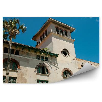 Fototapeta Colná Budova Kuba Palmy