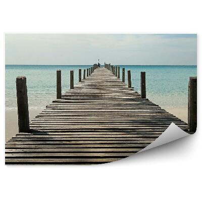 Fototapeta na stenu Drevené Mólo Oceán More Obloha Mraky