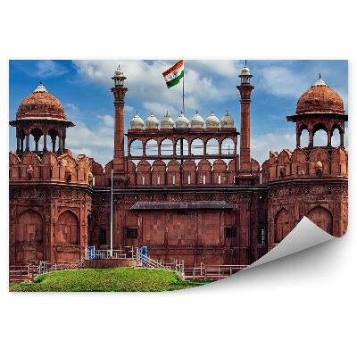 Fototapeta na stenu Červená Pevnosť India Vlajka Architektúra Steny