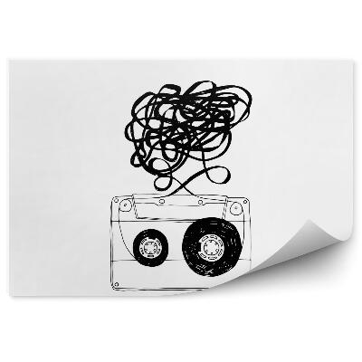 Fototapeta na stenu Kazeta so zamotanými páskami 