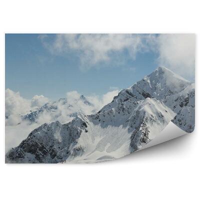 Fototapeta na stenu Zimná Horská Krajina Hmla Obloha Mraky