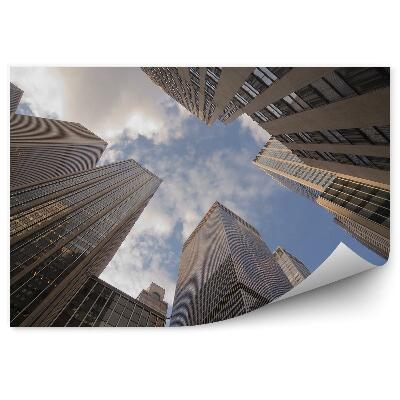 Fototapeta Mrakodrapy Manhattan New York mraky