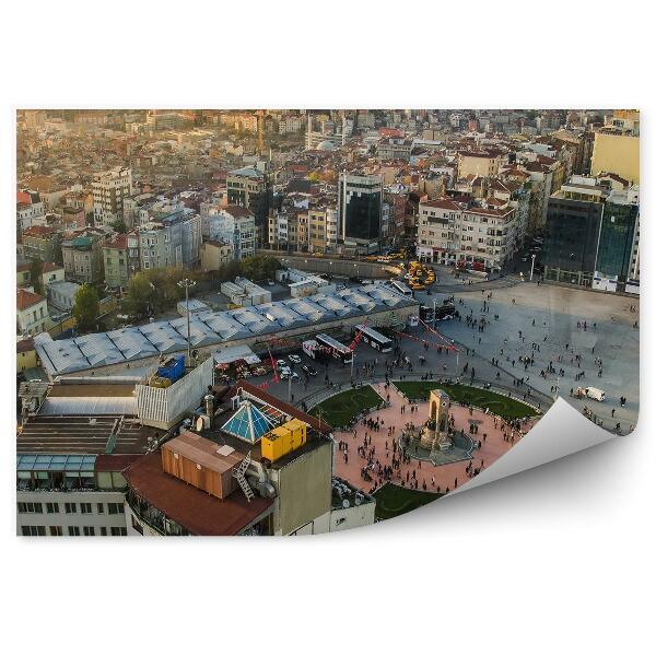 Fototapeta Panoráma mesta istanbul turecko budovy ľudia