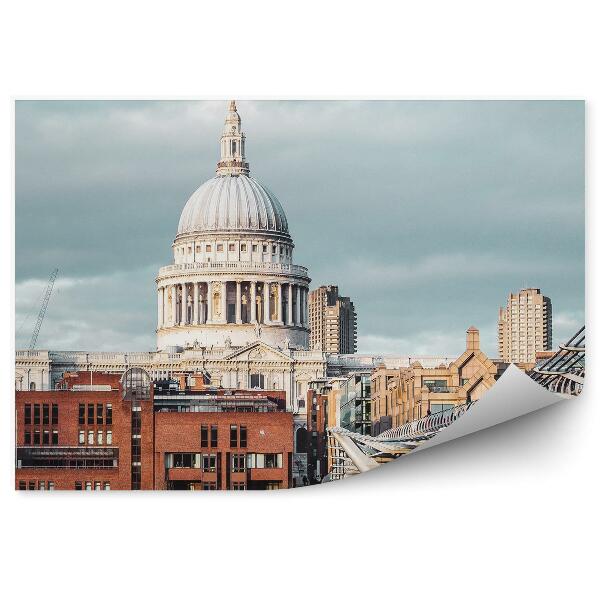 Fototapeta na stenu Millennium Bridge budova tamiz Londýn