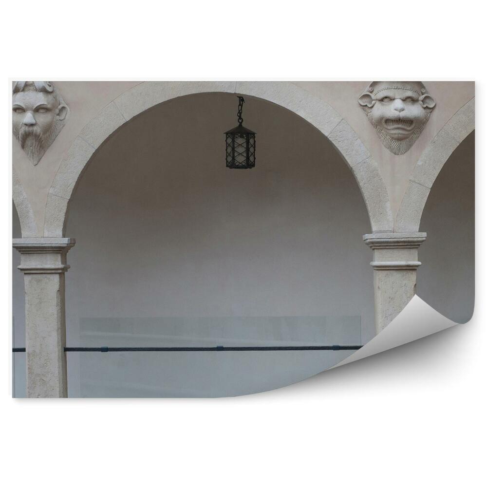 Fototapeta Dvoriščna arkada kiparstvo