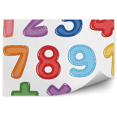 Fototapeta Čísla farebné čísla matematické aktivity