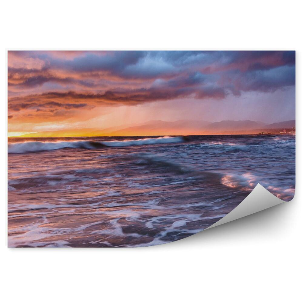Fototapeta Vlny spenené more horizont