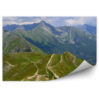 Fototapeta na stenu Tatry ľudia obloha mraky