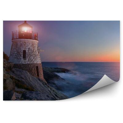 Fototapeta Maják svetlo slnko na obzore