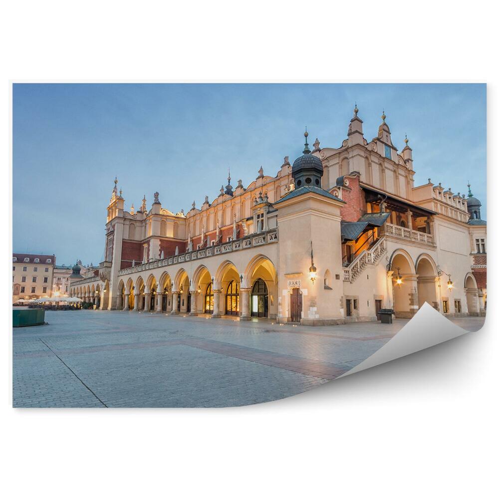 Fototapeta na stenu Krakov súkenná hala svetlá trhové námestie budovy obloha