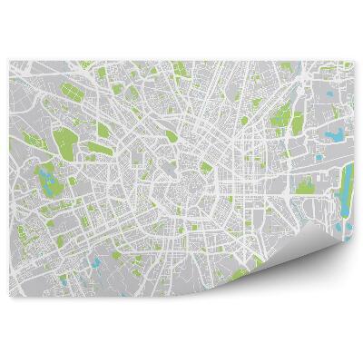 Fototapeta na stenu Plán mesta miláno