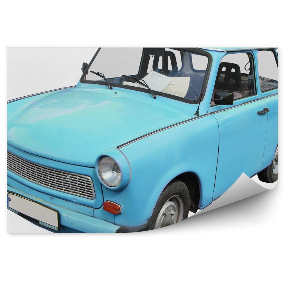 Fototapeta Modrý trabant na bielom pozadí