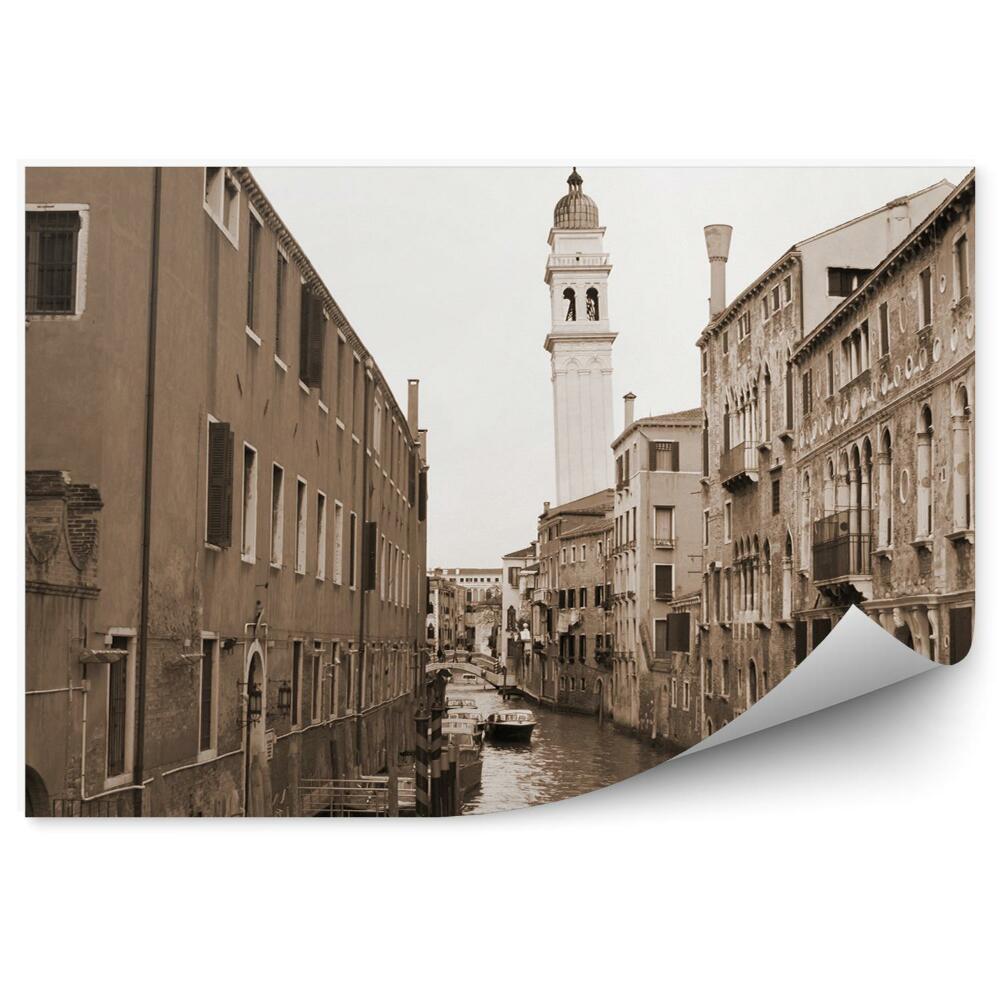 Fototapeta na stenu Sépia kanál Grande Benátky budovy