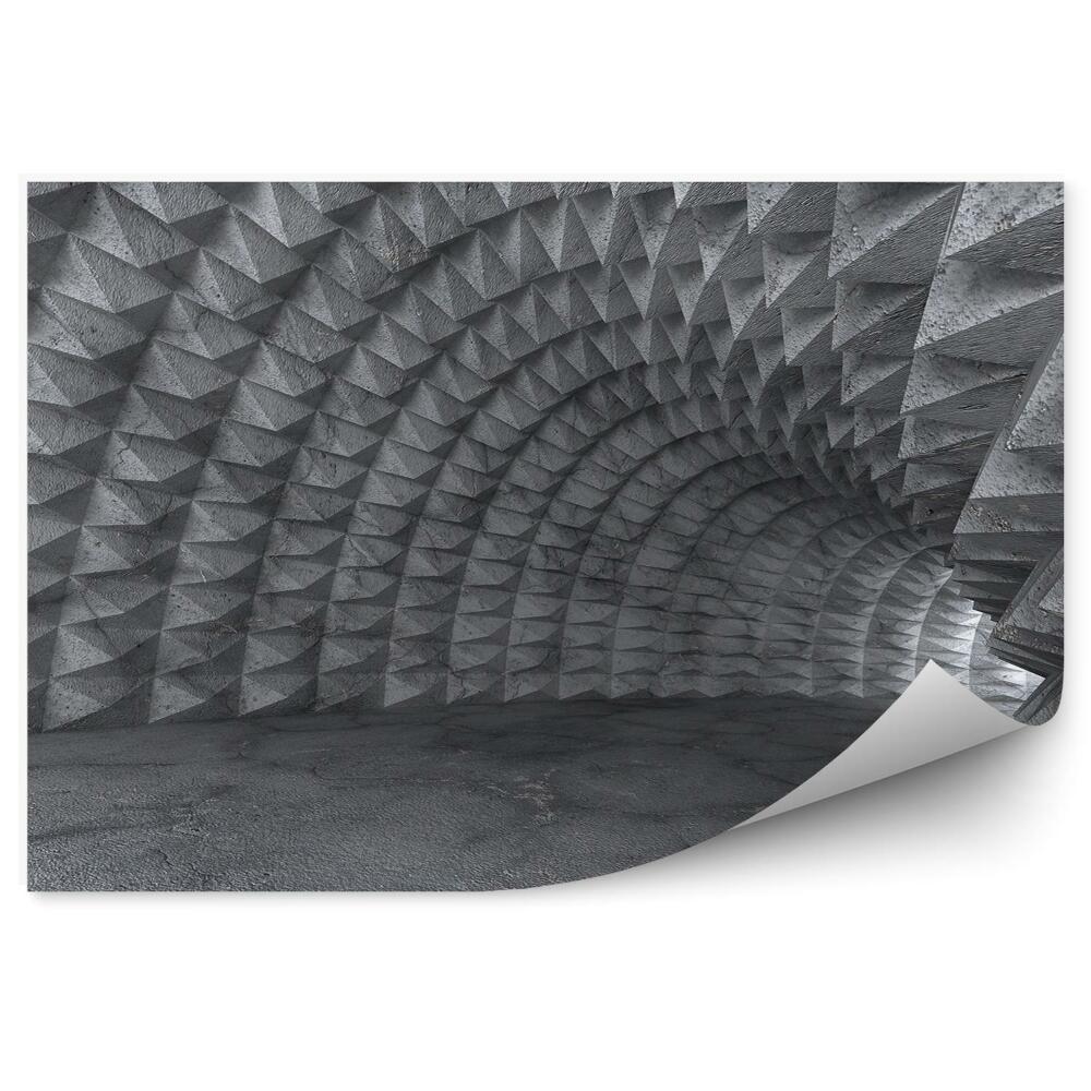 Fototapeta na stenu Betónové trojuholníky 3d tunel