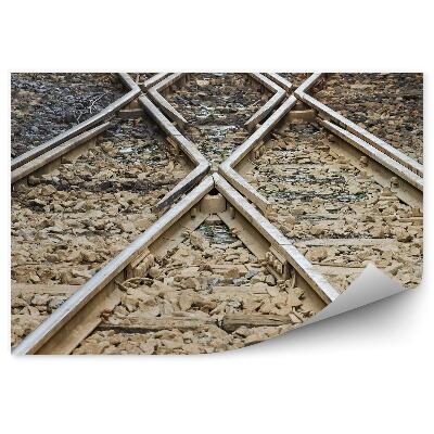 Fototapeta Železničné Trate Vlaky Kamene