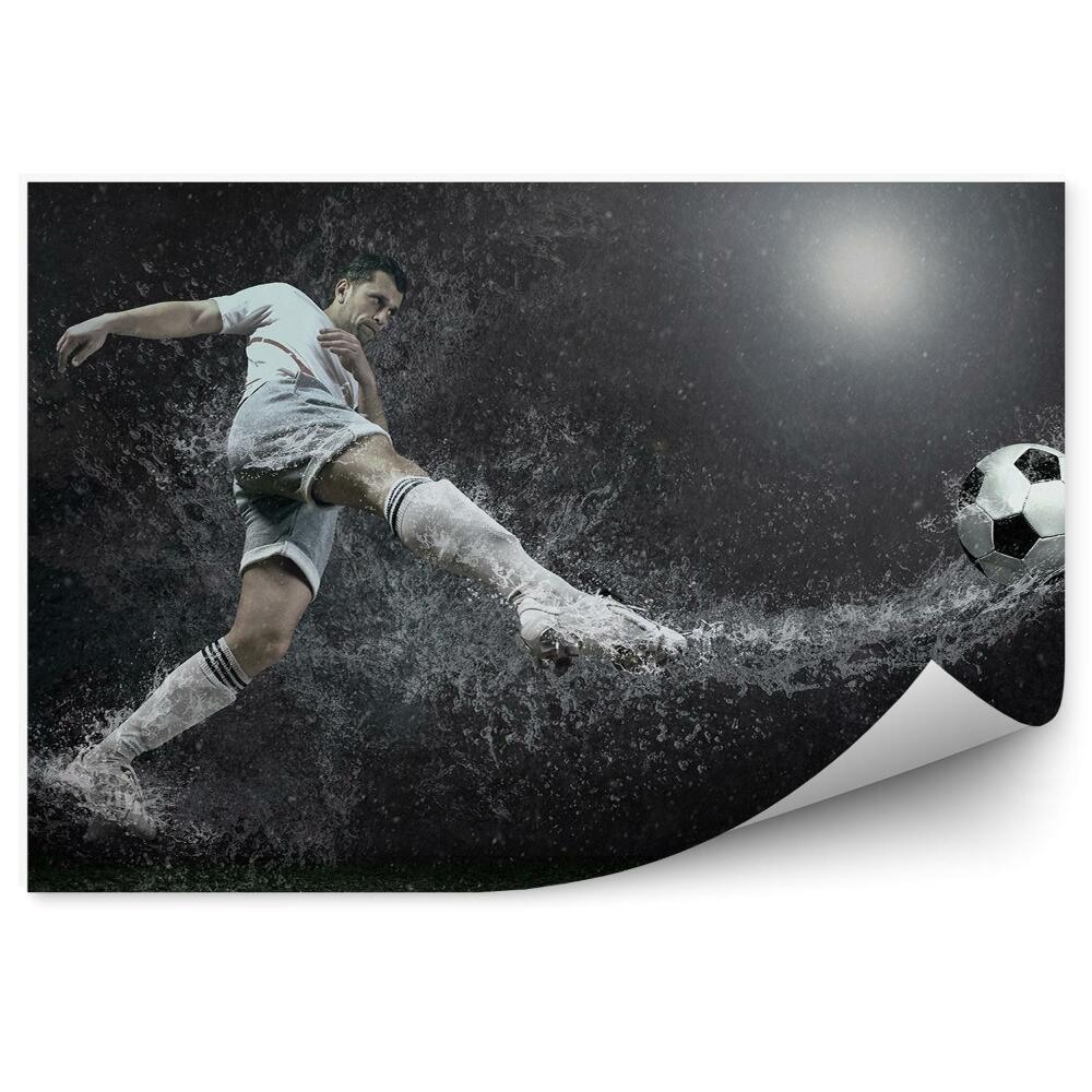 Fototapeta na stenu Kopanje žoge, ki pada v vodo