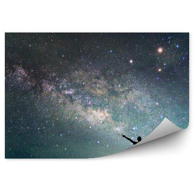 Fototapeta Človek Krajina Hviezdna Obloha Mliečna Dráha