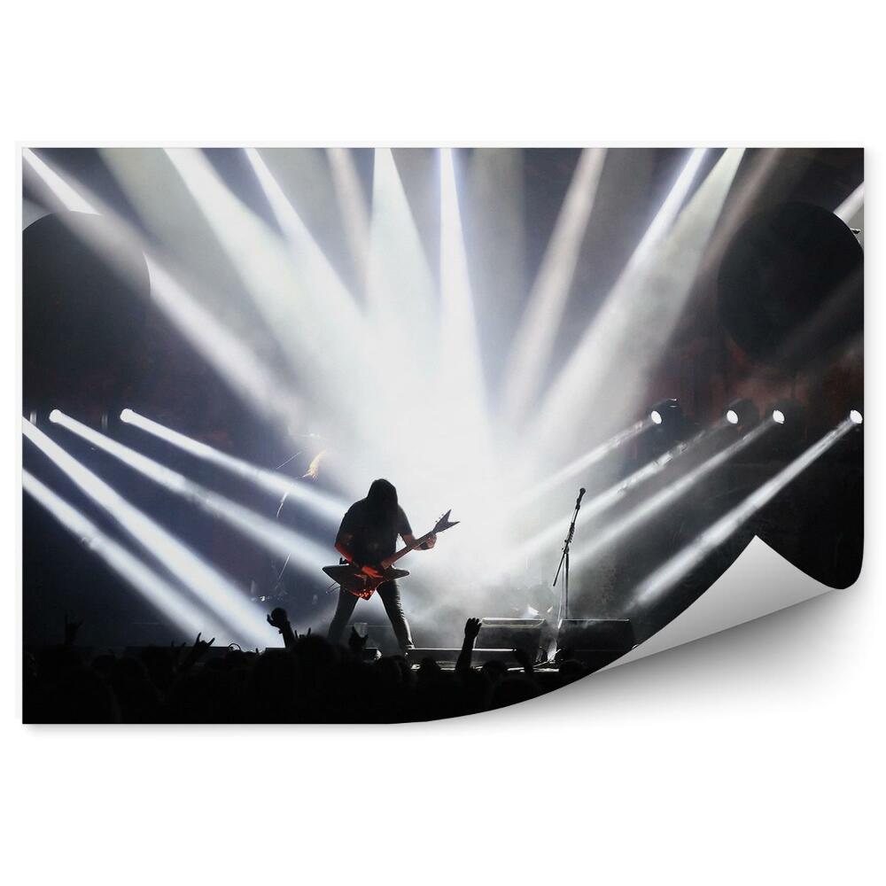 Fototapeta Gitarista pódium svetlo koncert