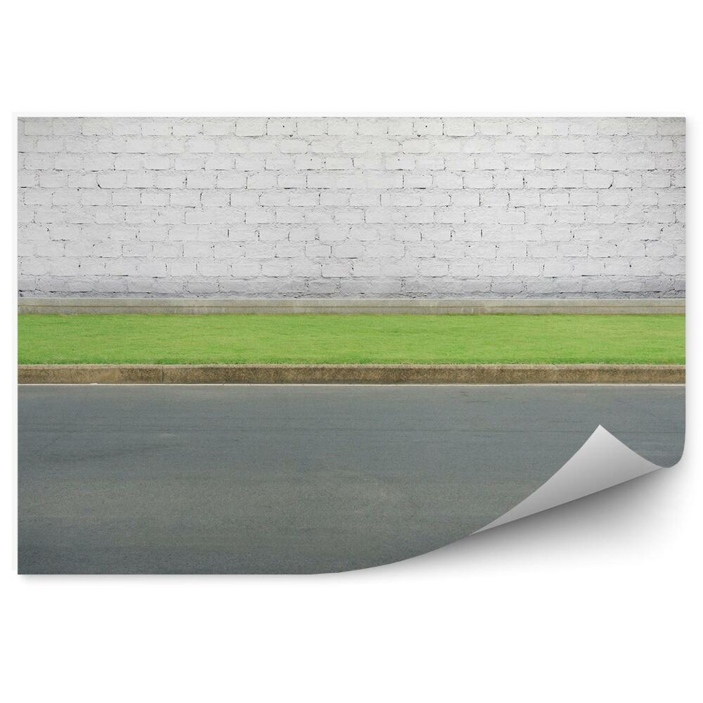 Fototapeta na stenu Stranska cesta od blizu bela stena