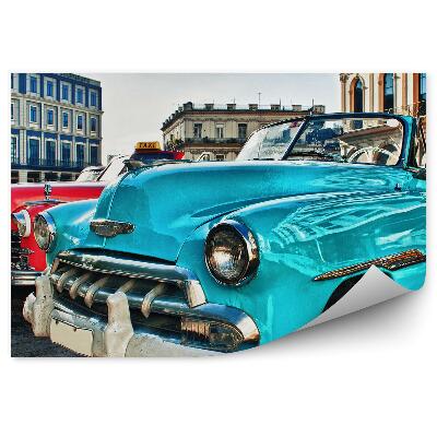 Fototapeta na stenu Historické autá na parkovisku v Havane