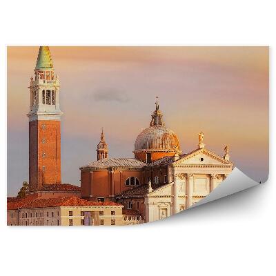 Fototapeta na stenu Benátky kostol vodná loď