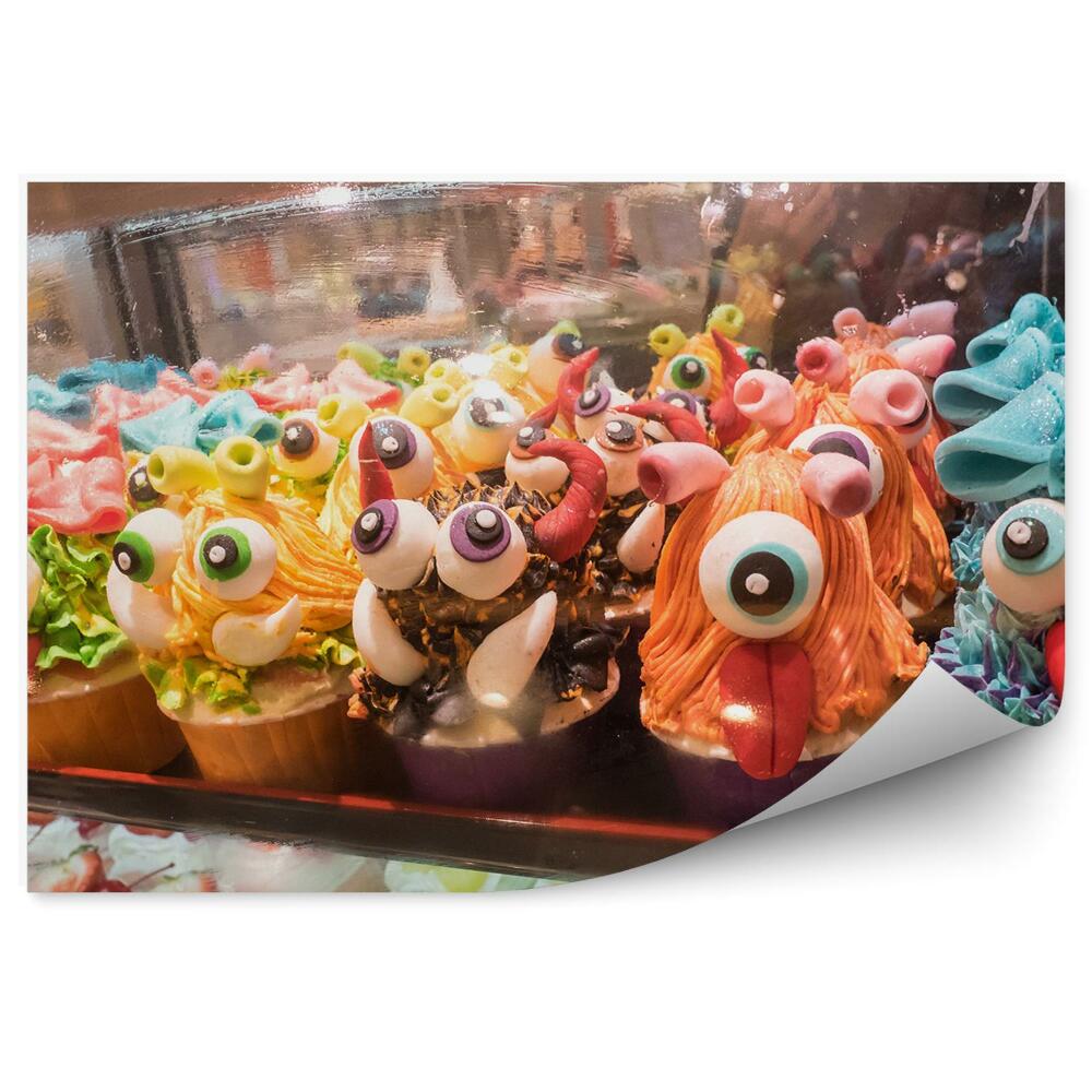 Fototapeta na stenu Halloween cupcakes poleva stvorenia sladké dezerty