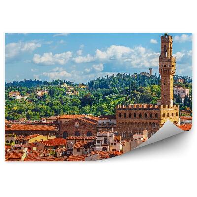 Fototapeta Pohľad z vtáčej perspektívy Florencia katedrála Santa Maria del Fiore budovy