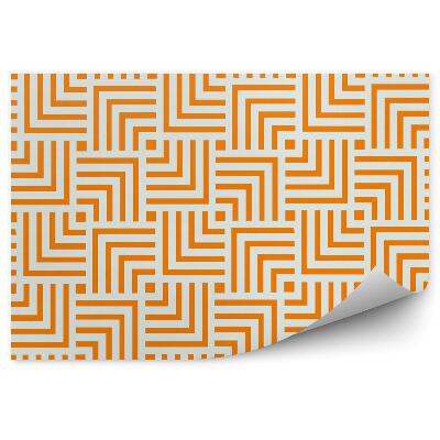 Fototapeta na stenu Oranžový geometrický vzor