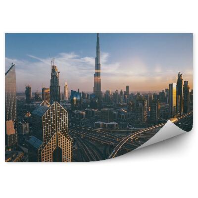 Fototapeta na stenu Centrum Dubaja Ulice Mosty Autá Budovy