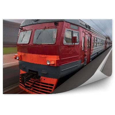 Fototapeta Stari električni vlak ruskih železnic