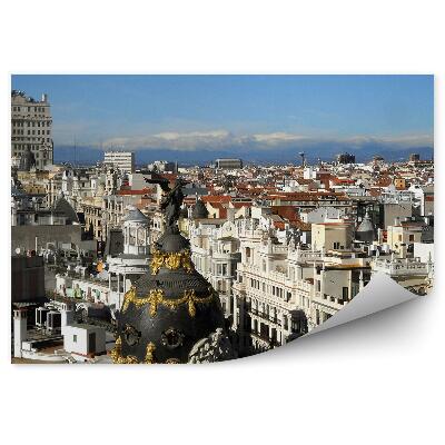 Fototapeta na stenu Panoráma Mesto Madrid Mraky Architektúra