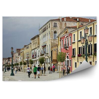 Fototapeta Mesto Ľudia Farby Zamračená Obloha