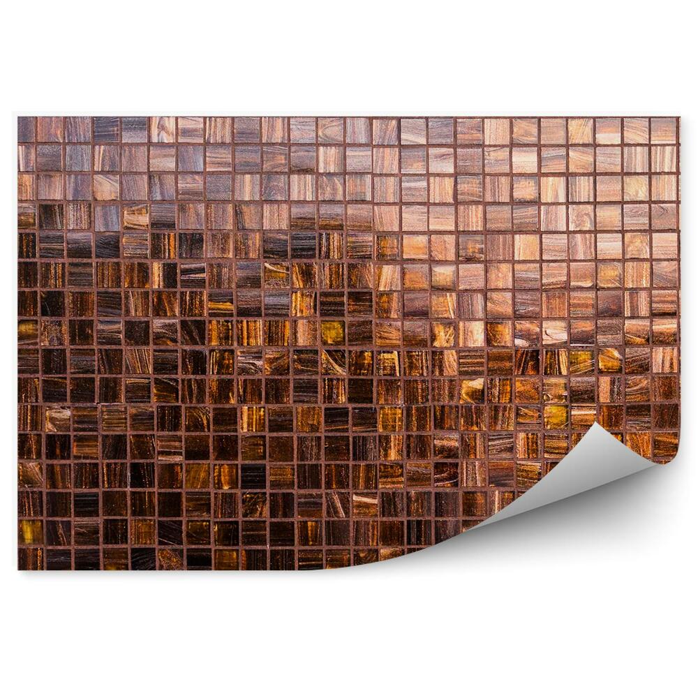 Fototapeta na stenu Jemná hnedá mozaika