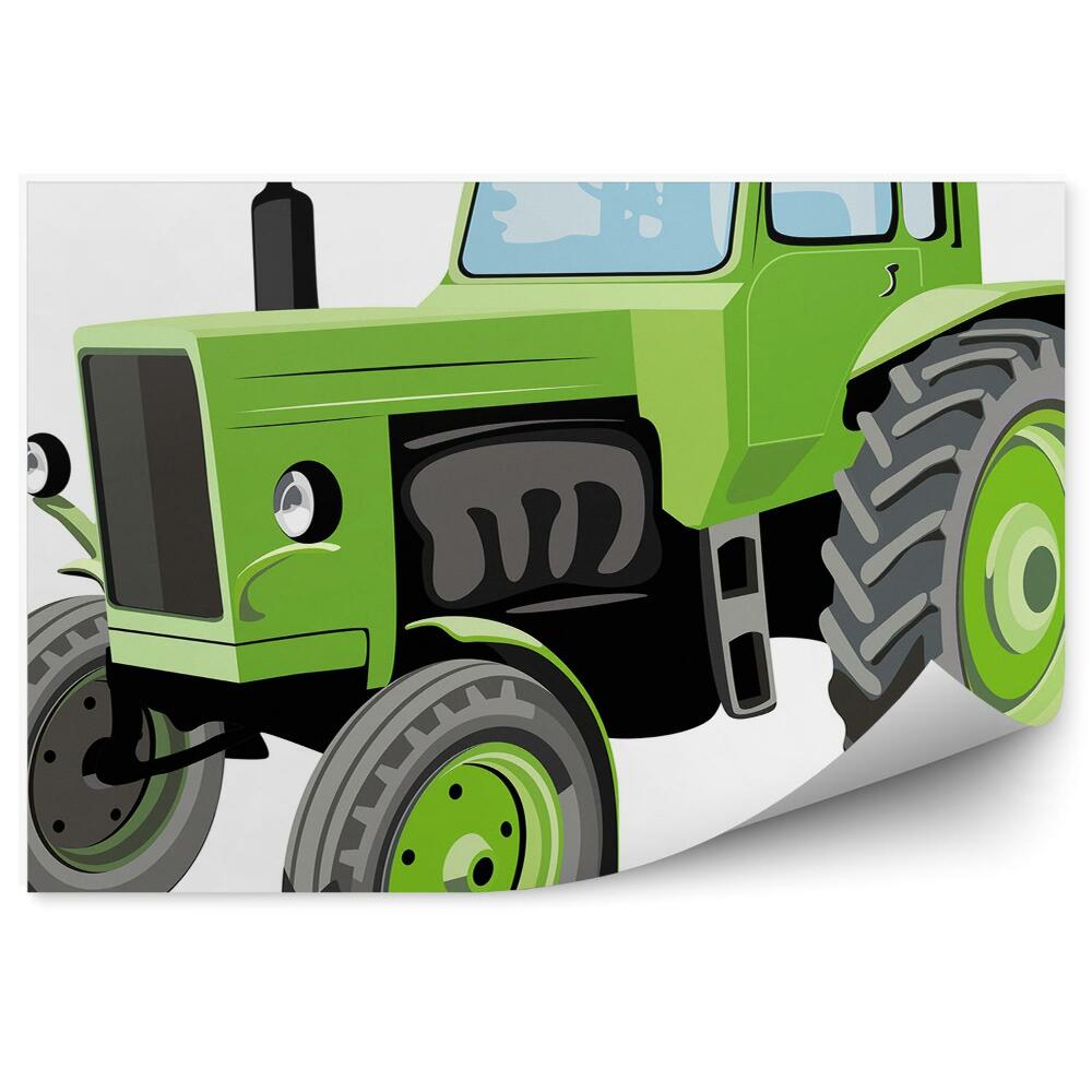 Fototapeta Veľký zelený traktor pre chlapca