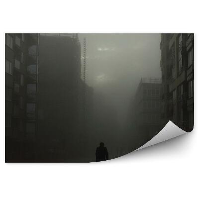 Fototapeta Mesto Budovy Auto Cyklista Ľudia