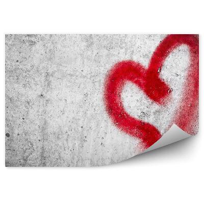 Fototapeta Nástenné Graffiti Červené Srdce