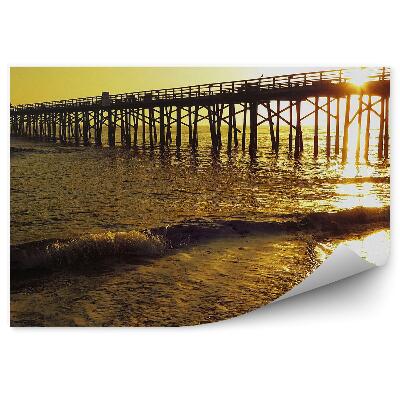 Fototapeta Oceánske Mólo Západ Slnka