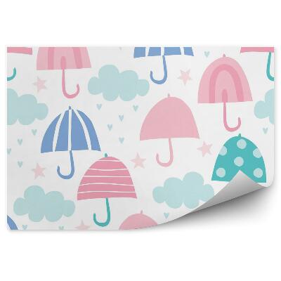 Detská fototapeta Oblaky a dáždniky