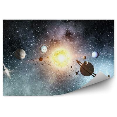 Fototapeta na stenu Raketa Satelity Balón Planéty Vesmír Nebo Hviezdy Slnko Vesmír