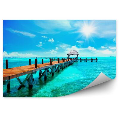 Fototapeta na stenu Dovolenka na móle v tropickom raji