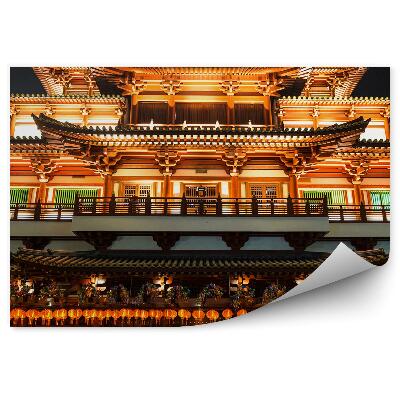 Fototapeta Pohľad z vtáčej perspektívy Singapur obloha mraky