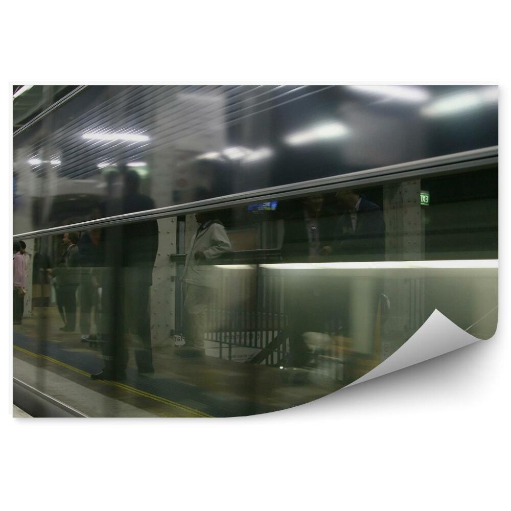 Fototapeta Metro Čakanie Cesta Vlak Ľudia