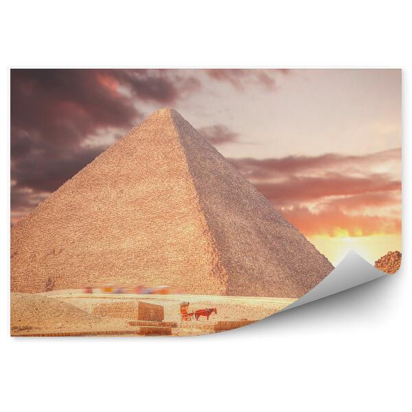 Fototapeta Pyramídy Egypt Doprava Turisti