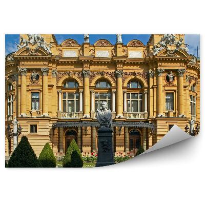 Fototapeta Divadlo Słowacki Krakov rastliny obloha mraky