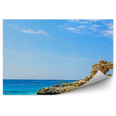 Fototapeta Krásny Útes Iónske More Skaly Pláž Oceán Nebo Tráva